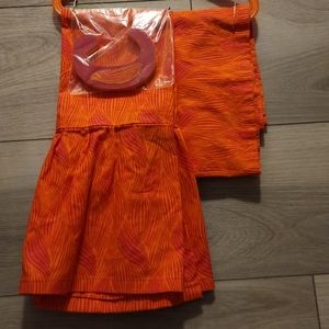 Crib Dust Ruffle, Curtain Valence & Matching "C"